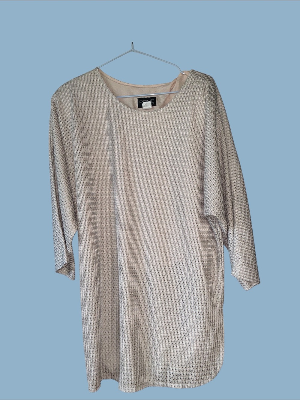 Vintage Privé size L  Knit Tunic/Dress - open knit weave Relaxed Style